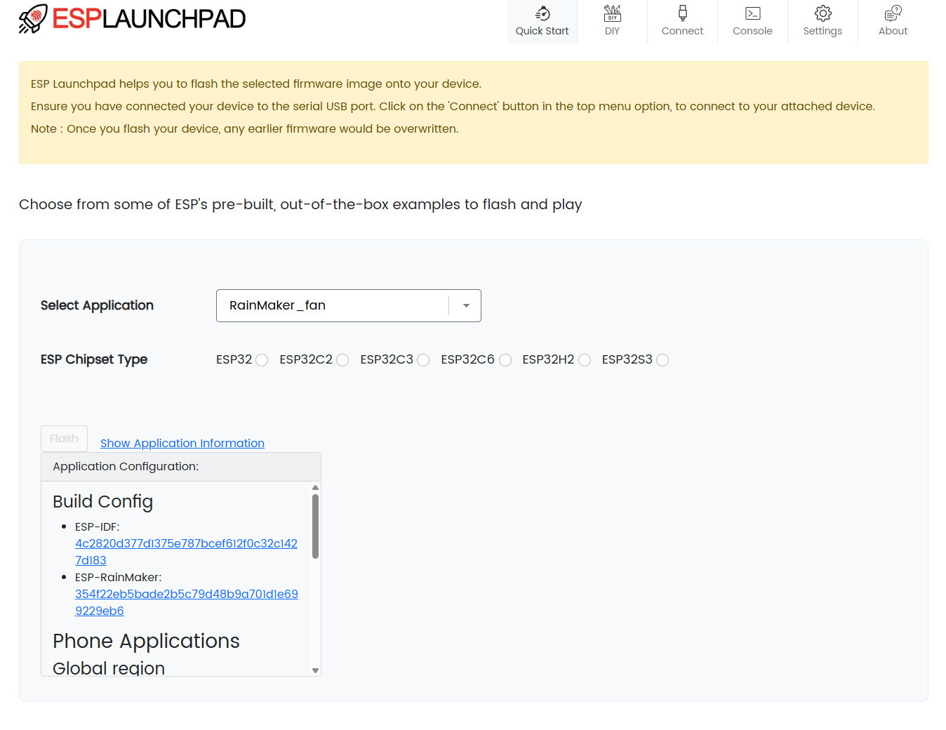 ESPLAUNCHPAD DIY tab
